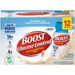 Nestle Healthcare Nutrition Oral Supplement Boost Glucose Control® Very Vanilla Flavor Ready to Use 8 oz. Bottle