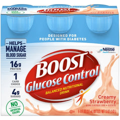 Nestle Healthcare Nutrition Oral Supplement Boost Glucose Control® Creamy Strawberry Flavor Ready to Use 8 oz. Bottle