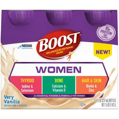 Nestle Healthcare Nutrition Oral Supplement Boost® Women Very Vanilla Flavor Ready to Use 8 oz. Bottle