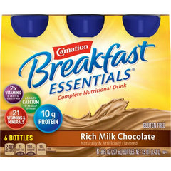 Nestle Healthcare Nutrition Oral Supplement Carnation® Breakfast Essentials® Rich Milk Chocolate Flavor Ready to Use 8 oz. Bottle