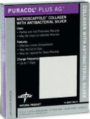 Med-Tech Resources Silver Collagen Dressing Puracol® Plus AG+ 4 X 4 Inch Square Sterile