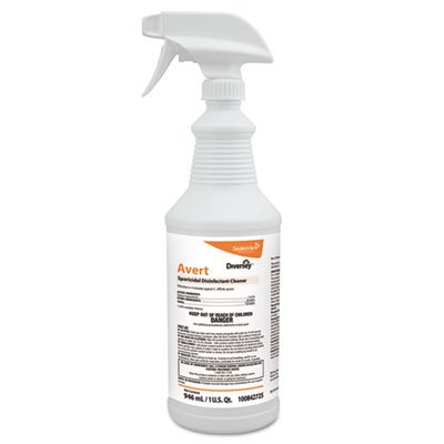 Lagasse Diversey™ Avert™ Surface Disinfectant Cleaner Liquid 32 oz. Bottle Chlorine Scent NonSterile - M-984608-3016 - Case of 12