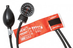 American Diagnostic Corp Aneroid Sphygmomanometer with Cuff Diagnostix™ 2-Tube Pocket Size Hand Held Infant Size 7 Cuff
