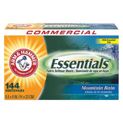 RJ Schinner Co Fabric Softener Arm & Hammer® Essentials® 144 Count Box Sheet Mountain Fresh Scent - M-985187-1517 - Box of 144