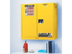 Fisher Scientific Flammable Safety Cabinet Sure-Grip® EX Wall Mount Steel 3 Shelves 2 Keyed / With Cylinder Lock