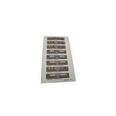 GE Healthcare Pre-Printed Label GE Medical Systems Chart Tab Black Paper Letters Alpha Series - M-985256-2556 - Each