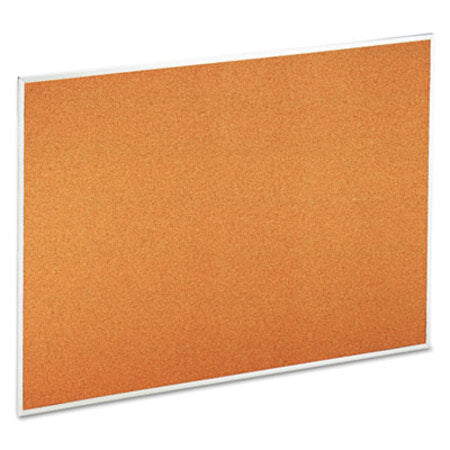 Universal® Bulletin Board, Natural Cork, 48 x 36, Satin-Finished Aluminum Frame