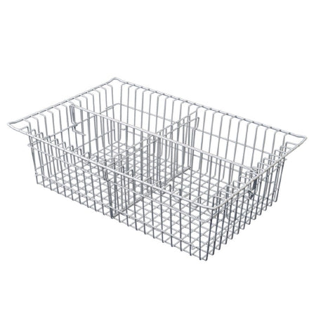 Harloff Wire Basket with Divider TECHNIBILT Silver Wire 5 Inch - M-986116-1818 - Each
