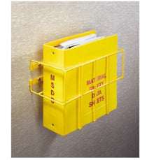 First Healthcare Products MSDS Manual Holder Bright Yellow