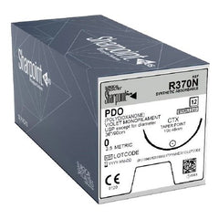 Suture with Needle Surgical Specialties Absorbable Uncoated Violet Suture Monofilament PDO (Polydioxanone) Size 0 36 Inch Suture 1-Needle 48 mm Length 1/2 Circle Taper Point Needle