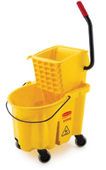 RJ Schinner Co Mop Bucket with Wringer Rubbermaid® 26 Quart Yellow - M-986797-4714 - Each