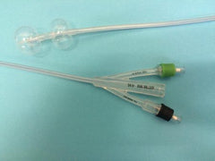 Poiesis Foley Catheter Duette™ 2-Way Subsumed Tip 10 cc Proximal Balloon, 5 cc Distal Balloon 14 Fr. Silicone