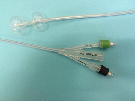 Poiesis Foley Catheter Duette™ 2-Way Subsumed Tip 10 cc Proximal Balloon, 5 cc Distal Balloon 16 Fr. Silicone