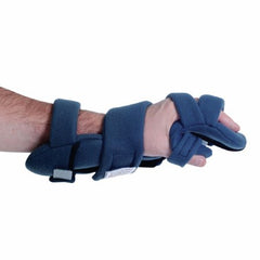 Patterson Medical Supply Hand Contracture Orthosis Rolyan® HANZ™ Antimicrobial WHFO Fabric Left Hand Blue X-Small