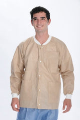 Valumax International Lab Jacket ValuMax® Extra-Safe™ Tan Large Hip Length Limited Reuse