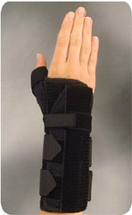 Bird & Cronin Wrist Brace with Thumb Spica Universal 3D Spacer Material / Metal Right Hand Black One Size Fits Most