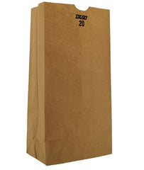 RJ Schinner Co Grocery Bag Duro® Brown Kraft Recycled Paper 20 lbs. - M-987932-4968 - Case of 500