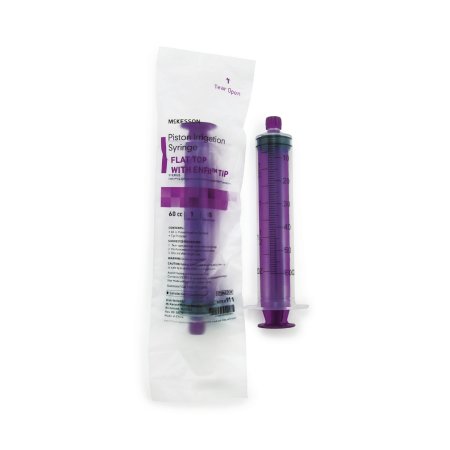 Enteral Feeding / Irrigation Syringe McKesson 60 mL Individual Pack Enfit Tip Without Safety - M-988343-3190 - Each