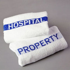 Standard Textile Bath Towel 21 X 44 Inch White/Blue