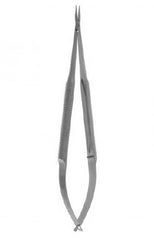 V. Mueller Microsurgical Needle Holder 5-1/8 Inch Length Curved Smooth Teeth Round Spring Handle - M-988698-4493 - Each