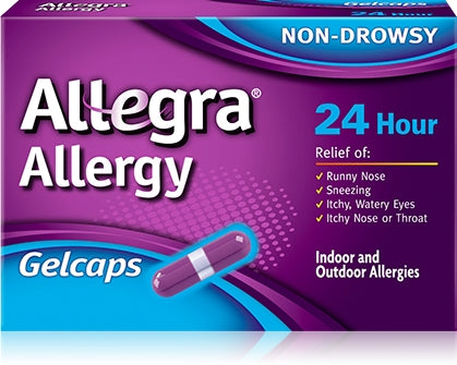 Chattem Inc Allergy Relief Allegra® 180 mg Strength Gelcap 8 per Box