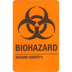 Market Lab Inc Pre-Printed Label Warning Label Red Adhesive Biohazard / Symbol Black Biohazard 1-3/4 X 2-3/4 Inch - M-989267-4894 - Pack of 1000