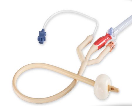 Bard Temperature-Sensing Foley Catheter Lubri-Sil® I.C. 3-Way Standard Tip 5 cc Balloon 16 Fr. Latex