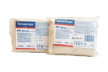 BSN Medical Elastic Tubular Support Bandage Tensoshape® 14-4/5 Inch X 16-2/5 Foot Full Leg Standard Compression Pull On Tan Large / Size D/E NonSterile