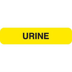 Market Lab Inc Pre-Printed Label Laboratory Use Yellow Paper URINE Black Lab / Specimen 37-100 X 11-31/50 Inch - M-989571-1994 - Pack of 1000
