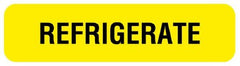 United Ad Label Pre-Printed Label UAL™ Auxiliary Label Yellow Paper Refrigerate Black 5/16 X 1-1/4 Inch - M-989573-2562 - Roll of 885