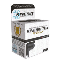 Fabrication Enterprises Kinesiology Tape Kinesio® Tex Gold™ FP Water Resistant Cotton 2 Inch X 5-1/2 Yard Black NonSterile