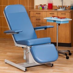 Clinton Industries Power Blood Drawing Chair Recliner Series Hi Lo Stationary Armrests Black
