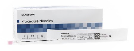 Epidural Needle McKesson Tuohy Style 18 Gauge 3-1/2 Inch - M-992544-4095 - Case of 100