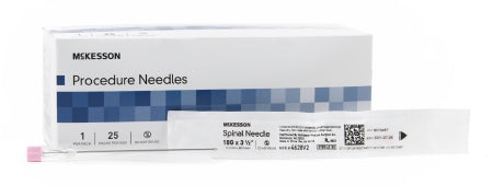 Spinal Needle McKesson Quincke Style 18 Gauge 3-1/2 Inch - M-992547-4909 - Box of 25