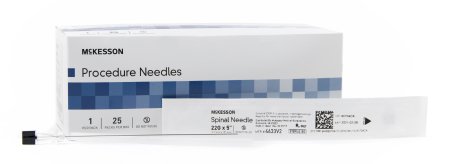 Spinal Needle McKesson Quincke Style 22 Gauge 5 Inch - M-992552-3751 - Box of 25
