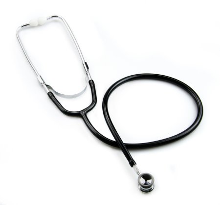 Classic Stethoscope McKesson Black 1-Tube 21 Inch Tube Double-Sided Chestpiece