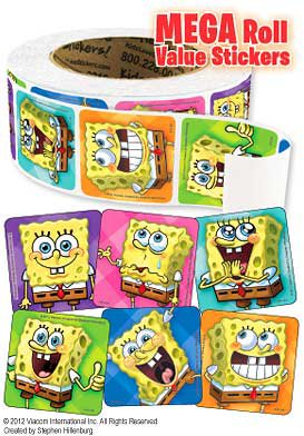 Medibadge Disney® 1000 per Unit SpongeBob Faces Mega Sticker