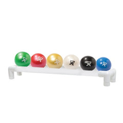 Fabrication Enterprises Hand Weight Set 6 Piece Set / Ball Style with Floor Rack CanDo® WaTE™ Ball 1.1 lbs. / 2.2 lbs. / 3.3 lbs. / 4.4 lbs. / 5.5 lbs. / 6.6 lbs.
