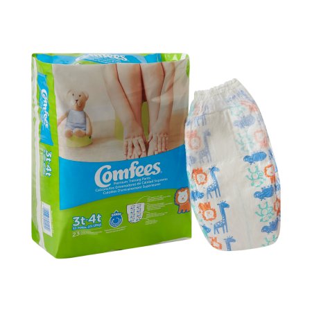Attends Healthcare Products Male Toddler Training Pants Comfees® Pull On with Tear Away Seams Size 3T to 4T Disposable Moderate Absorbency - M-993238-1011 - Bag of 23