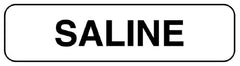 United Ad Label Drug Label UAL™ Anesthesia Label Saline White 5/16 x 1-1/4 Inch - M-993537-2666 - Roll of 1