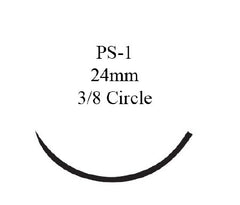 J & J Healthcare Systems Suture with Needle Coated Vicryl™ Absorbable Coated Undyed Suture Braided Polyglactin 910 Size 3 - 0 18 Inch Suture 1-Needle 24 mm Length 3/8 Circle Reverse Cutting Needle
