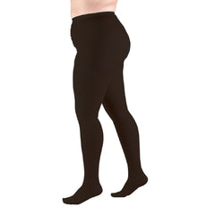 TruForm Compression Pantyhose Truform®Plus Size Waist High Medium Black Closed Toe