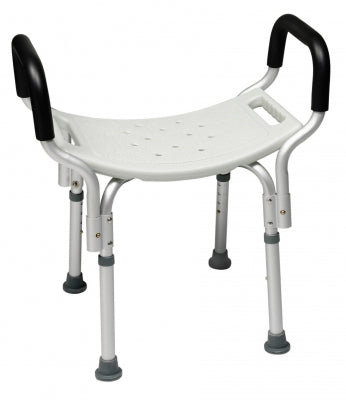 Graham-Field Shower Chair Lumex® Platinum Collection Padded Removable Arm Aluminum Frame Without Backrest