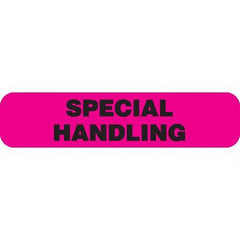 Market Lab Inc Pre-Printed Label Laboratory Use Flourescent Pink Paper Special Handling Black Lab / Specimen 3/4 X 1-3/5 Inch - M-994964-3809 - Pack of 1000