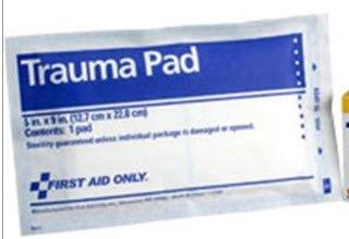 Acme United Abdominal Pad First Aid Only Gauze 5 X 9 Inch Rectangle Sterile