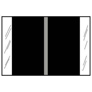 Tabbies Blank Label COL'R'TAB® Chart Tab Black Paper 1-1/2 X 1-1/2 Inch - M-995244-2162 - Roll of 1