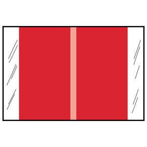 Tabbies Blank Label COL'R'TAB® Chart Tab Red Paper 1-1/2 X 1-1/2 Inch - M-995245-2518 - Roll of 1