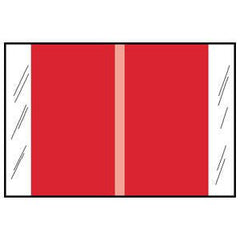 Tabbies Blank Label COL'R'TAB® Chart Tab Red Paper 1-1/2 X 1-1/2 Inch - M-995245-2518 - Roll of 1