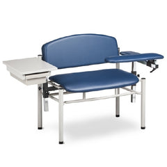 Clinton Industries Blood Drawing Chair SC Series Flip Up Arm Black
