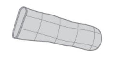 Ferris Manufacturing Silver Foam Dressing PolyMem® Silver 3 to 3-2/5 Inch Finger / Toe Sterile